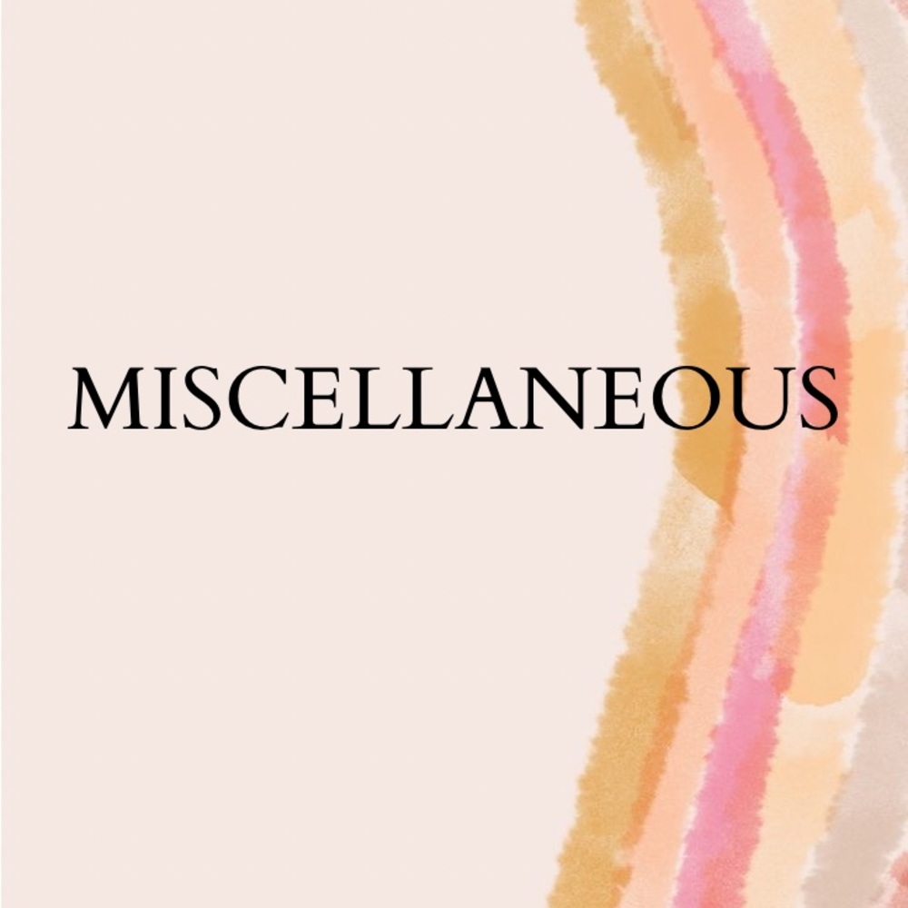 {Miscellaneous}